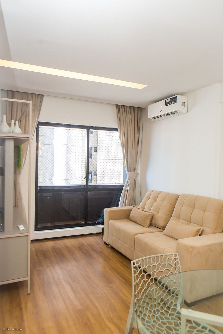 Flat Moderno e Elegante na Beira Mar de Fortaleza